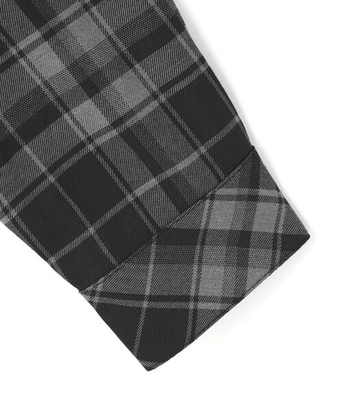 gibous（ギボス）の「gibous/ギボス/logo snake check parker（シャツ/ブラウス・レディース・ブラック・L/M）」の5枚目の写真