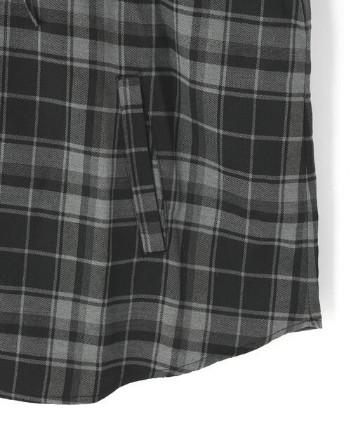 gibous（ギボス）の「gibous/ギボス/logo snake check parker（シャツ/ブラウス・レディース・ブラック・L/M）」の6枚目の写真