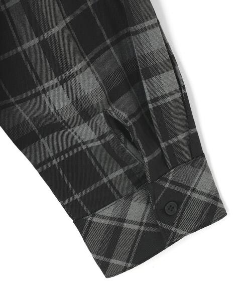 gibous（ギボス）の「gibous/ギボス/logo snake check parker（シャツ/ブラウス・レディース・ブラック・L/M）」の7枚目の写真