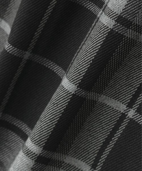 gibous（ギボス）の「gibous/ギボス/logo snake check parker（シャツ/ブラウス・レディース・ブラック・L/M）」の8枚目の写真