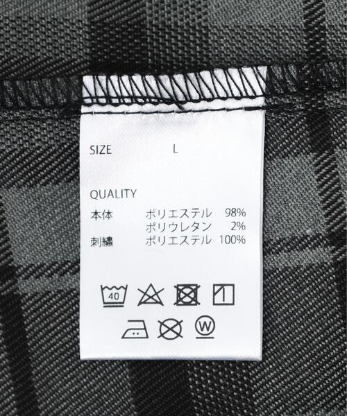 gibous（ギボス）の「gibous/ギボス/logo snake check parker（シャツ/ブラウス・レディース・ブラック・L/M）」の9枚目の写真