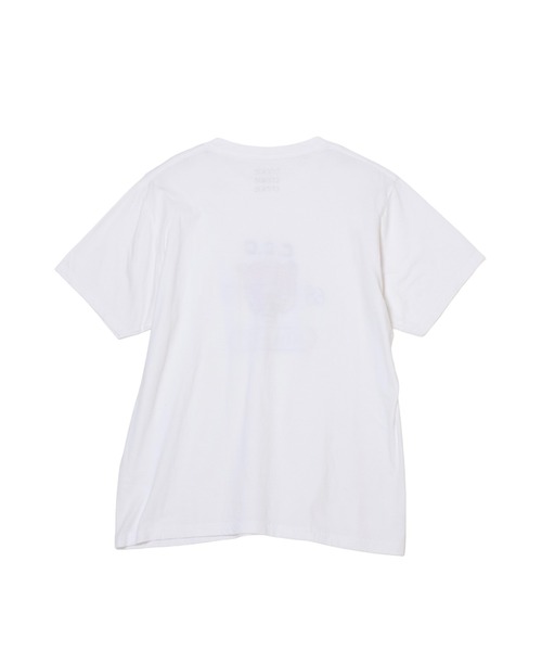 crinkle crinkle crinkle(クリンクルクリンクルクリンクル)の「【crinkle crinkle crinkle】drawing print T shirts /ドローイングプリントTシャツ(Tシャツ/カットソー・レディース・オレンジ/グリーン・FREE)」の3枚目の写真