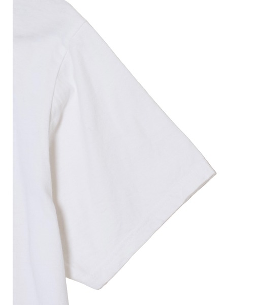 crinkle crinkle crinkle(クリンクルクリンクルクリンクル)の「【crinkle crinkle crinkle】drawing print T shirts /ドローイングプリントTシャツ(Tシャツ/カットソー・レディース・オレンジ/グリーン・FREE)」の6枚目の写真