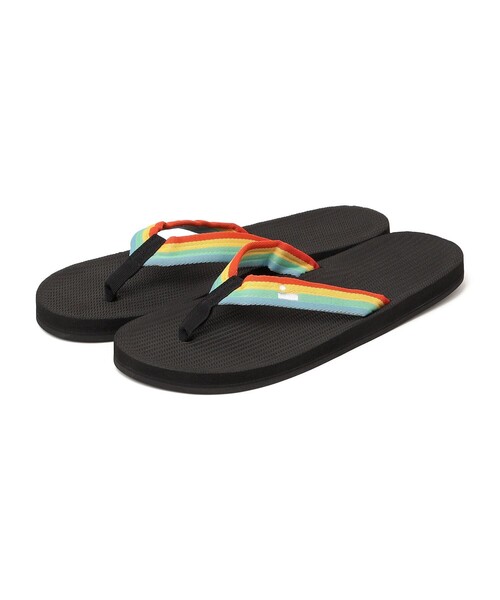 SHIPS any（シップス エニィ）の「indosole: EASY LIVING FLIP FLOPS ビーチ サンダル（サンダル・メンズ・ネイビー/ブラック/イエロー/ライトグレー/レンガ/マルチ・43/41）」の6枚目の写真
