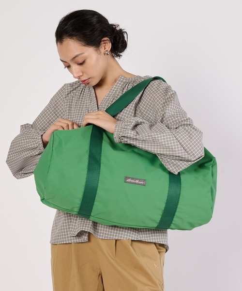 Eddie Bauer（エディーバウアー）の「ドラム ジムバッグ（ドラムバッグ・レディース・ピンク/ブラウン/グリーン・F）」の2枚目の写真