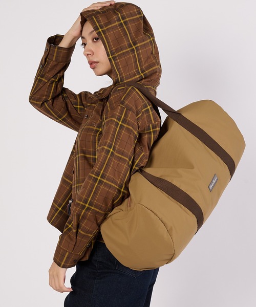 Eddie Bauer（エディーバウアー）の「ドラム ジムバッグ（ドラムバッグ・レディース・ピンク/ブラウン/グリーン・F）」の9枚目の写真