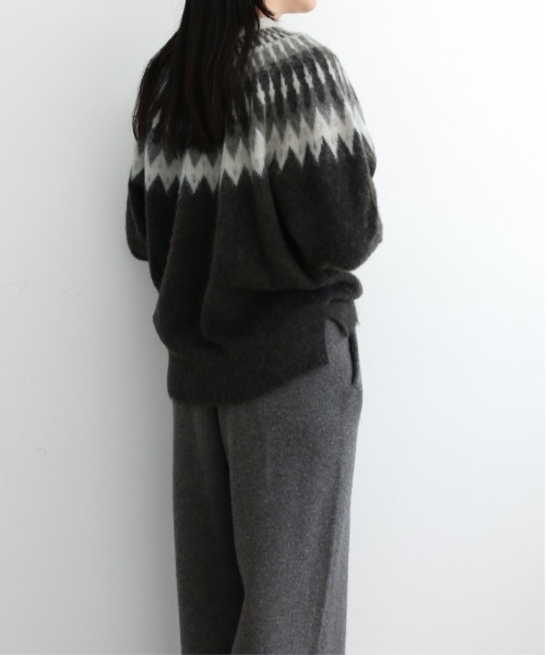 WALANCE(ワランス)の「ALPACA JACQUARD PULLOVER(ニット/セーター・レディース・ブルー/ブラウン・FREE)」の22枚目の写真