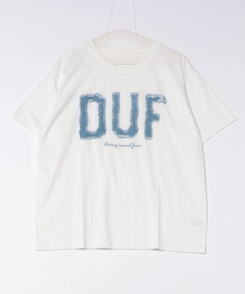 styiro（スタイロ）の「デニム風ロゴオーバーサイズ半袖Tシャツ 秋服（Tシャツ/カットソー・レディース・ライトグレー/ブラック/ホワイト・M/L）」の15枚目の写真