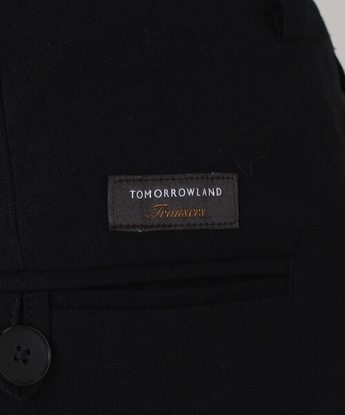 TOMORROWLAND (トゥモローランド)の「60リネン 2プリーツワイドストレートパンツ(その他パンツ・メンズ・ベージュ/ブラック・XS/M/S)」の7枚目の写真