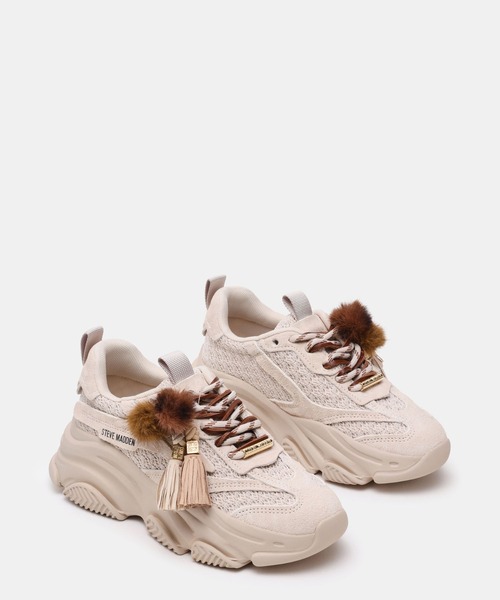 STEVE MADDEN（スティーブマデン）の「ファータッセルボリュームスニーカー/S.MADDEN POSSESSION-PP-XA（スニーカー・レディース・ブラック/アイボリー・22.5cm/23.0cm/23.5cm/23.5-24/24.0cm/24.5cm/25.0cm）」の9枚目の写真