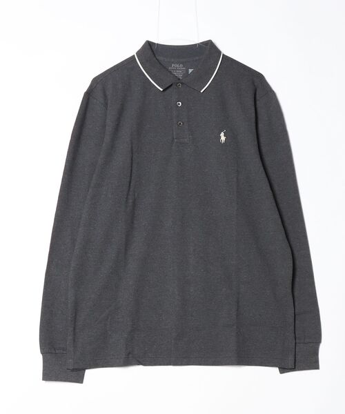 POLO RALPH LAUREN(ポロ ラルフ ローレン)の「カスタム スリム フィット ストレッチ メッシュ ポロシャツ(ポロシャツ・メンズ・グレー系・M/L)」の3枚目の写真
