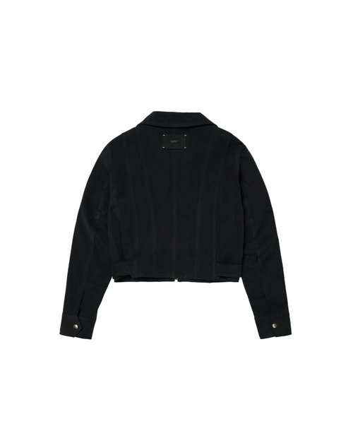 DEINET(ダイニット)の「DEINET BELTED COTTON JACKET IN BLACK(その他アウター・レディース・その他・FREE)」の3枚目の写真