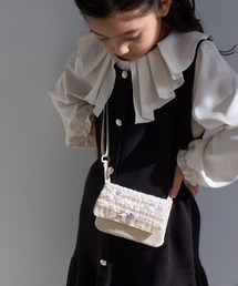 ROPE' PICNIC（ロペピクニック）の「【KIDS/キッズ】ショルダー付き レースリボンマルチポケット/2WAY（ポーチ）」