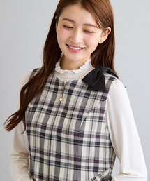 セール】スカラ刺繍チュニック/ ギンガムチェック（チュニック）｜Rose