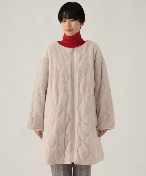 Elura(エルーラ)の「リバーシブルファーコート680062(その他アウター・レディース・ベージュ/チャコールグレー/ブラウン・MEDIUM/SMALL)」の20枚目の写真