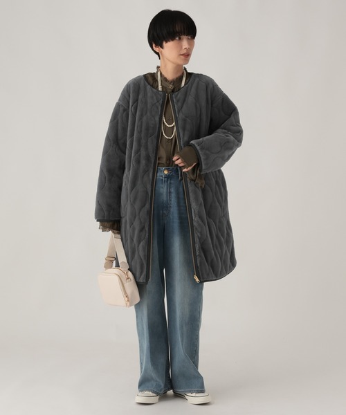Elura(エルーラ)の「リバーシブルファーコート680062(その他アウター・レディース・ベージュ/チャコールグレー/ブラウン・MEDIUM/SMALL)」の9枚目の写真