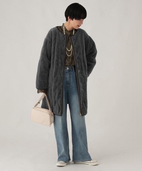 Elura(エルーラ)の「リバーシブルファーコート680062(その他アウター・レディース・ベージュ/チャコールグレー/ブラウン・MEDIUM/SMALL)」の10枚目の写真