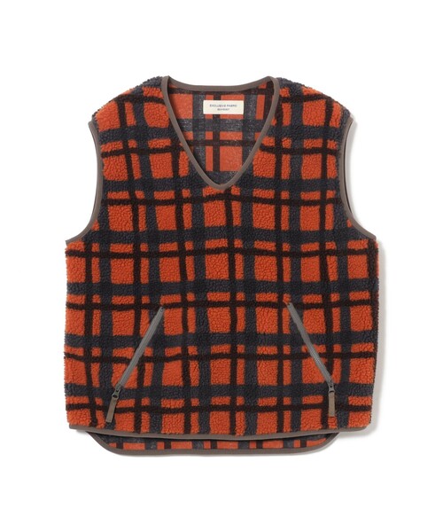 BEAMS BOY(ビームスボーイ)の「BOY ジャカード ボア プルオーバー ベスト(ベスト・レディース・オレンジ/マルチ・ONE SIZE)」の13枚目の写真