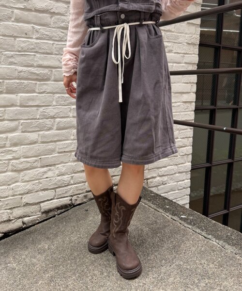 w closet(ダブルクローゼット)の「マルチWAYサロペット(その他パンツ・レディース・ブルー/イエロー/チャコールグレー/ピンク・FREE)」の6枚目の写真