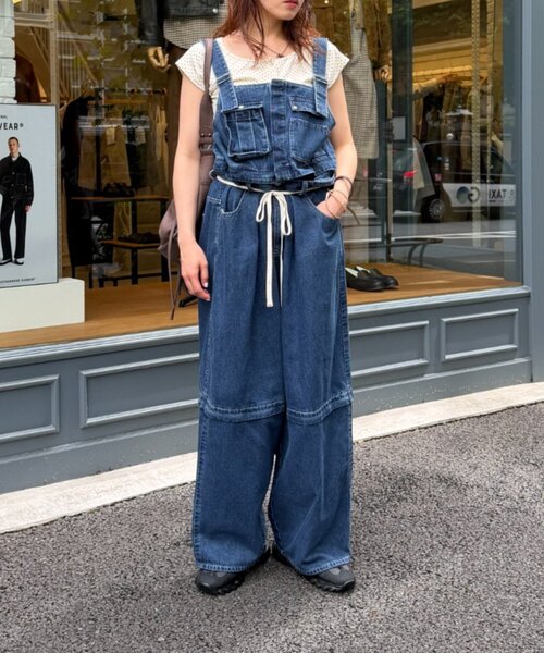 w closet(ダブルクローゼット)の「マルチWAYサロペット(その他パンツ・レディース・ブルー/イエロー/チャコールグレー/ピンク・FREE)」の14枚目の写真