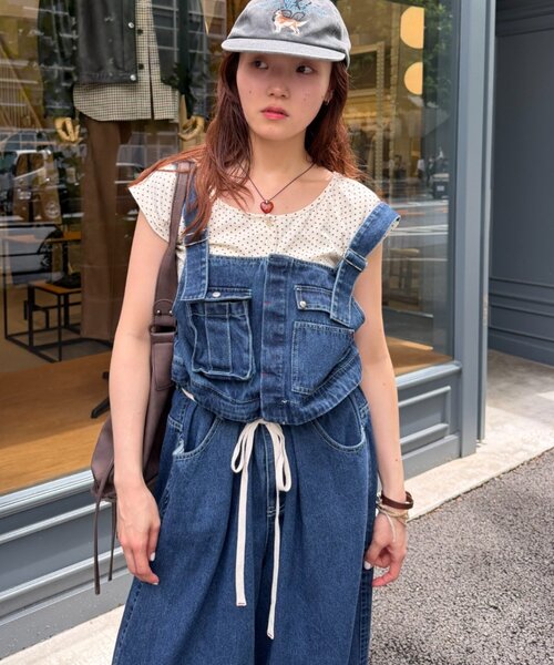 w closet(ダブルクローゼット)の「マルチWAYサロペット(その他パンツ・レディース・ブルー/イエロー/チャコールグレー/ピンク・FREE)」の17枚目の写真