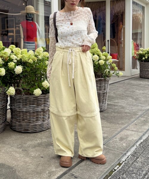 w closet(ダブルクローゼット)の「マルチWAYサロペット(その他パンツ・レディース・ブルー/イエロー/チャコールグレー/ピンク・FREE)」の18枚目の写真