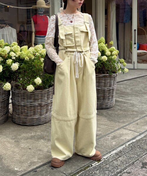 w closet(ダブルクローゼット)の「マルチWAYサロペット(その他パンツ・レディース・ブルー/イエロー/チャコールグレー/ピンク・FREE)」の19枚目の写真