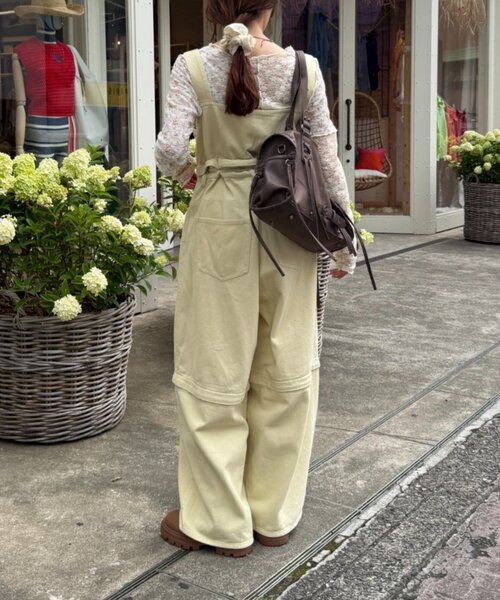 w closet(ダブルクローゼット)の「マルチWAYサロペット(その他パンツ・レディース・ブルー/イエロー/チャコールグレー/ピンク・FREE)」の21枚目の写真