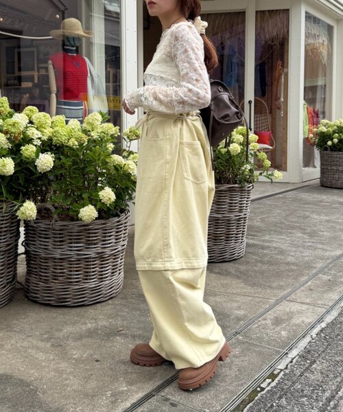 w closet(ダブルクローゼット)の「マルチWAYサロペット(その他パンツ・レディース・ブルー/イエロー/チャコールグレー/ピンク・FREE)」の22枚目の写真