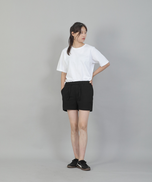 SAINTCREW(セントクルー)の「オーバーサイズソフトRネック半袖TシャツRSM-8A10ホワイト(Tシャツ/カットソー・レディース・その他・FREE)」の5枚目の写真