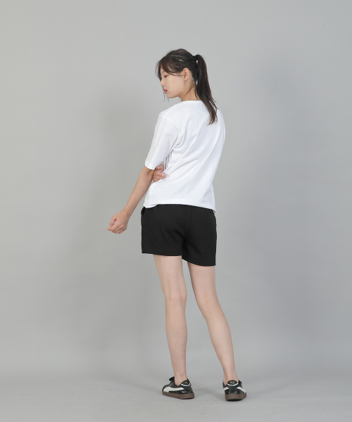 SAINTCREW(セントクルー)の「オーバーサイズソフトRネック半袖TシャツRSM-8A10ホワイト(Tシャツ/カットソー・レディース・その他・FREE)」の11枚目の写真
