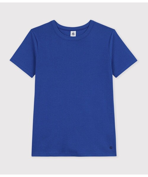 PETIT BATEAU(プチバトー)の「クルーネック半袖Tシャツ(Tシャツ/カットソー・レディース・ブルー/レッド・XX-SMALL/SMALL/X-SMALL/MEDIUM/LARGE)」の1枚目の写真
