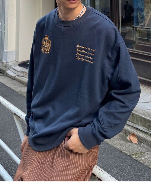 CIAOPANIC(チャオパニック)の「クロップドゲームスウェット(Tシャツ/カットソー・メンズ・ネイビー/グレー・LARGE/MEDIUM)」の2枚目の写真