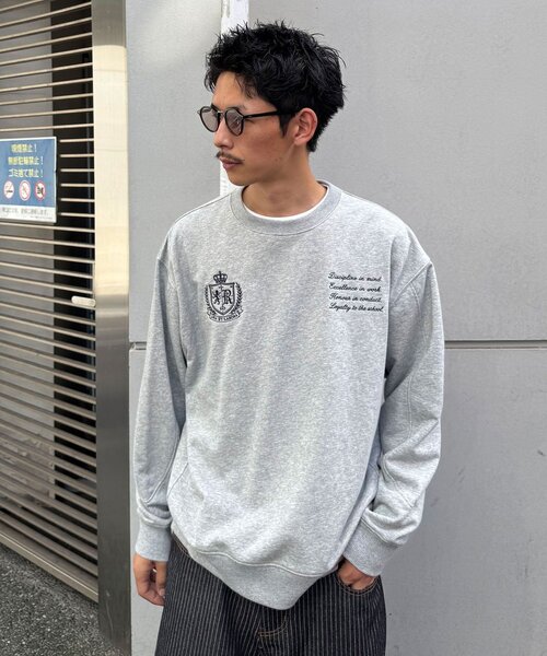 CIAOPANIC(チャオパニック)の「クロップドゲームスウェット(Tシャツ/カットソー・メンズ・ネイビー/グレー・LARGE/MEDIUM)」の1枚目の写真