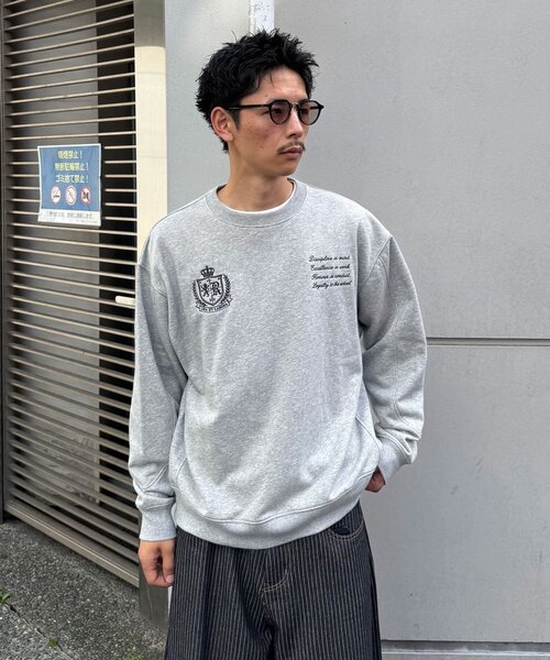 CIAOPANIC(チャオパニック)の「クロップドゲームスウェット(Tシャツ/カットソー・メンズ・ネイビー/グレー・LARGE/MEDIUM)」の3枚目の写真