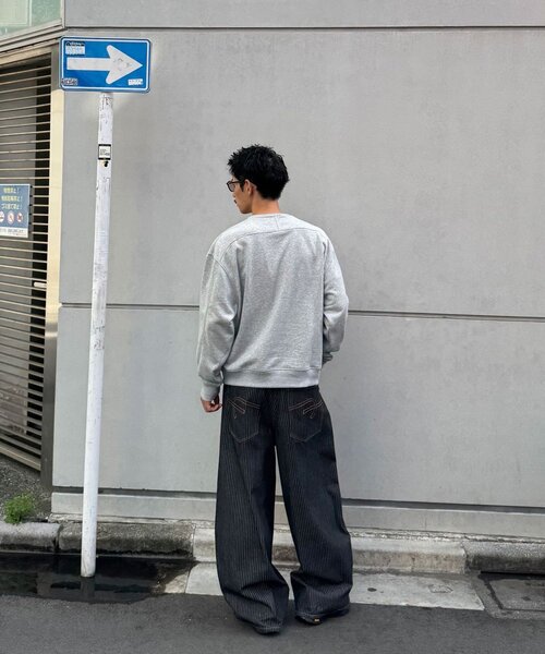 CIAOPANIC(チャオパニック)の「クロップドゲームスウェット(Tシャツ/カットソー・メンズ・ネイビー/グレー・LARGE/MEDIUM)」の8枚目の写真
