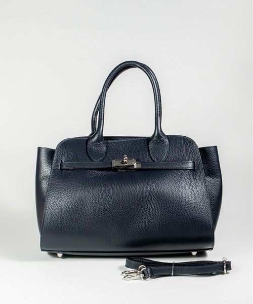 AULENTTI（オウレンティ）の「【AULENTTI/オウレンティ】2WAY ハンドバッグ　ショルダーバッグ　ファスナー（ショルダーバッグ・レディース・ネイビー/ダークブラウン/ブラック・FREE）」の3枚目の写真
