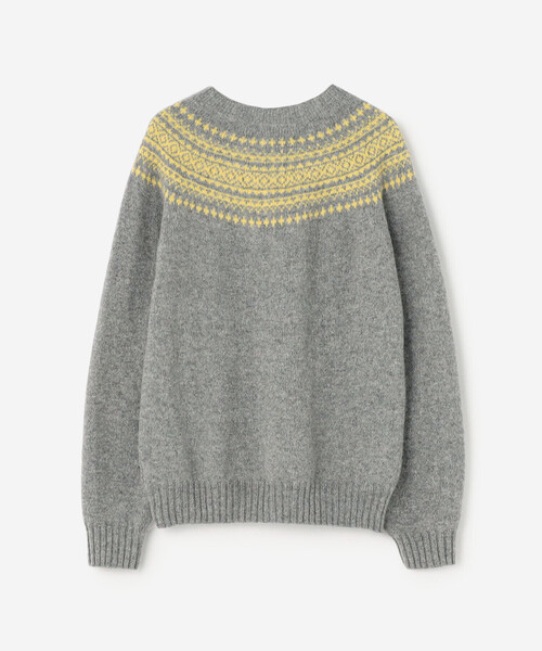 Morris & Sons(モリスアンドサンズ)の「MORRIS & SONS | ジーロンラム チャンキーノルディックセーター WOMEN(ニット/セーター・レディース・パープル系その他/グレー系その他/ホワイト系その他5・F)」の15枚目の写真