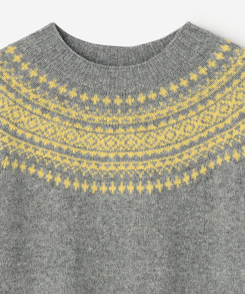 Morris & Sons(モリスアンドサンズ)の「MORRIS & SONS | ジーロンラム チャンキーノルディックセーター WOMEN(ニット/セーター・レディース・パープル系その他/グレー系その他/ホワイト系その他5・F)」の16枚目の写真