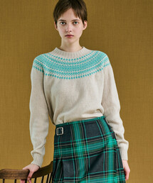 Morris & Sons | MORRIS & SONS | ジーロンラム チャンキーノルディックセーター WOMEN(ニット/セーター)