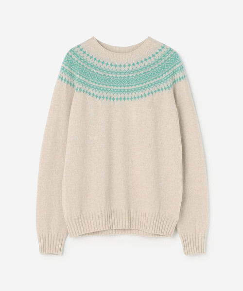 Morris & Sons(モリスアンドサンズ)の「MORRIS & SONS | ジーロンラム チャンキーノルディックセーター WOMEN(ニット/セーター・レディース・パープル系その他/グレー系その他/ホワイト系その他5・F)」の19枚目の写真