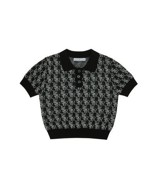 LUVISTRUE(ラヴイズトゥルー)の「GV COLLAR KNIT(BLACK)(ポロシャツ・レディース・その他・FREE)」の2枚目の写真