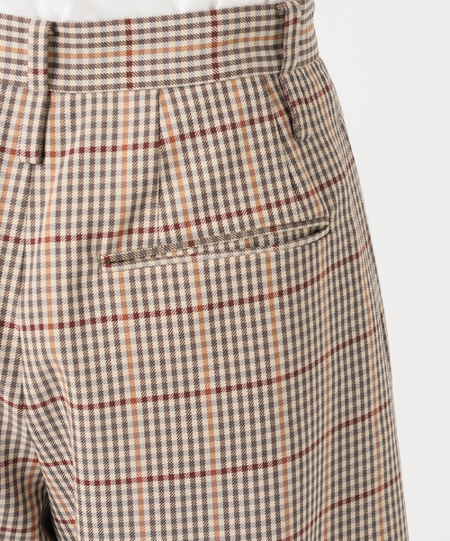 Spick & Span(スピックアンドスパン)の「《追加 / 一部店舗+WEB限定》Checked Barrel-leg Trousers(スラックス・レディース・ベージュ・38/36)」の10枚目の写真