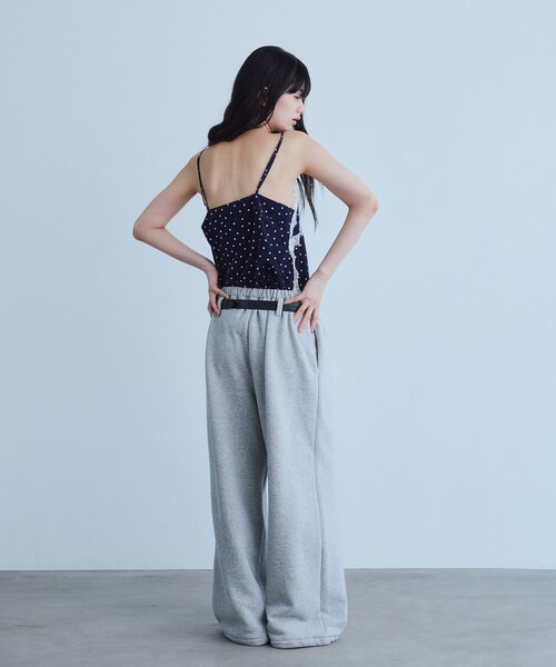 CODE A(コードエー)の「UKI UKI*CODE A|volume sweat pants(その他パンツ・レディース・グレー/ブラック・38/36)」の16枚目の写真