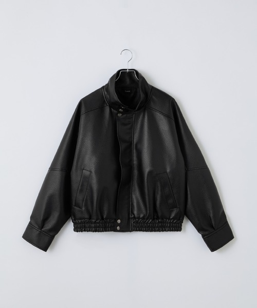 Loose/ルース（ルース）の「スタンドネック合皮ブルゾン（ブルゾン・メンズ・ワイン/ブラック・S/L/M）」の20枚目の写真