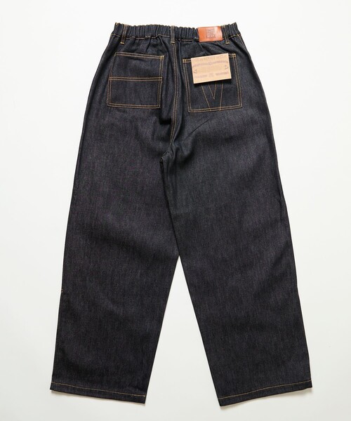 VISION STREET WEAR（ヴィジョンストリートウェア）の「VISION STREET WEAR/ヴィジョンストリートウェアー 限定展開 Rigid Double Knee PT / リジット ダブルニーパンツ（デニムパンツ・メンズ・インディゴブルー/ブラック・LARGE/X-LARGE/MEDIUM）」の4枚目の写真