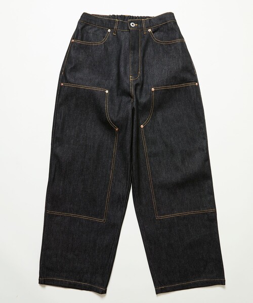 VISION STREET WEAR（ヴィジョンストリートウェア）の「VISION STREET WEAR/ヴィジョンストリートウェアー 限定展開 Rigid Double Knee PT / リジット ダブルニーパンツ（デニムパンツ・メンズ・インディゴブルー/ブラック・LARGE/X-LARGE/MEDIUM）」の10枚目の写真