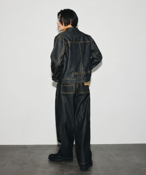 VISION STREET WEAR（ヴィジョンストリートウェア）の「VISION STREET WEAR/ヴィジョンストリートウェアー 限定展開 Rigid Double Knee PT / リジット ダブルニーパンツ（デニムパンツ・メンズ・インディゴブルー/ブラック・LARGE/X-LARGE/MEDIUM）」の14枚目の写真