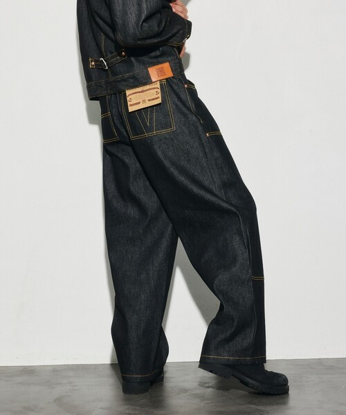 VISION STREET WEAR（ヴィジョンストリートウェア）の「VISION STREET WEAR/ヴィジョンストリートウェアー 限定展開 Rigid Double Knee PT / リジット ダブルニーパンツ（デニムパンツ・メンズ・インディゴブルー/ブラック・LARGE/X-LARGE/MEDIUM）」の21枚目の写真