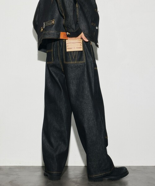 VISION STREET WEAR（ヴィジョンストリートウェア）の「VISION STREET WEAR/ヴィジョンストリートウェアー 限定展開 Rigid Double Knee PT / リジット ダブルニーパンツ（デニムパンツ・メンズ・インディゴブルー/ブラック・LARGE/X-LARGE/MEDIUM）」の22枚目の写真
